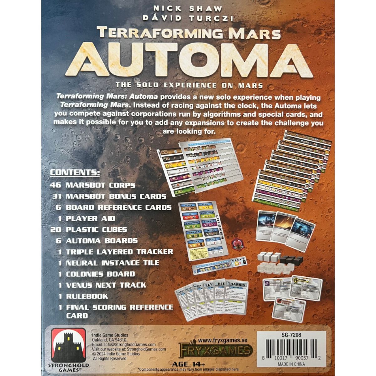 Terraforming Mars : Automa Expansion